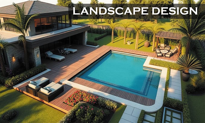 Bestseller - design architecture landscape, backyard, garden, 2d plan