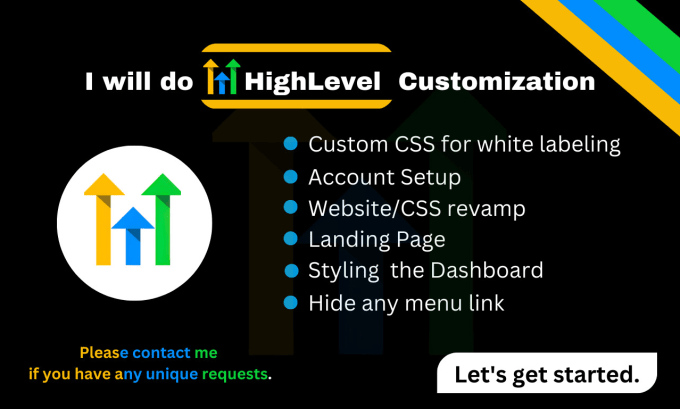 Gig Preview - Customize ghl go high level dashboard login page with gohighlevel custom css