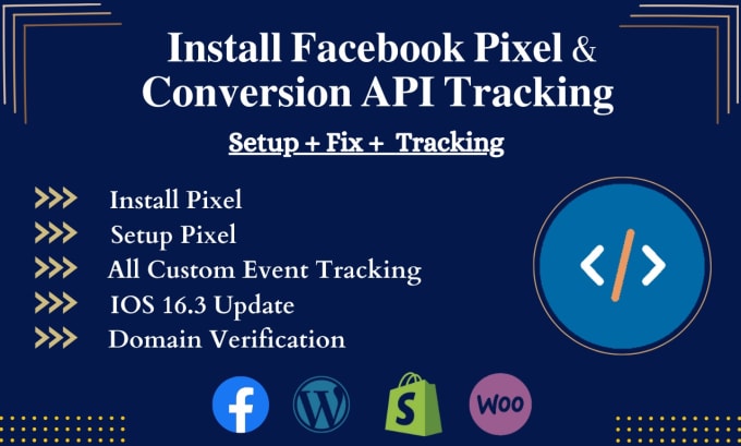 Gig Preview - Install and setup facebook pixel and all custom event tracking