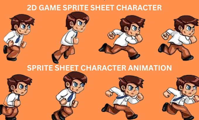 Gig Preview - Do sprite sheet character animation, pixel art, sprite sheet