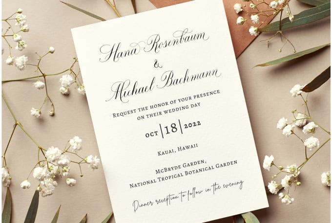 Gig Preview - Create your wedding stationery with calligraphy