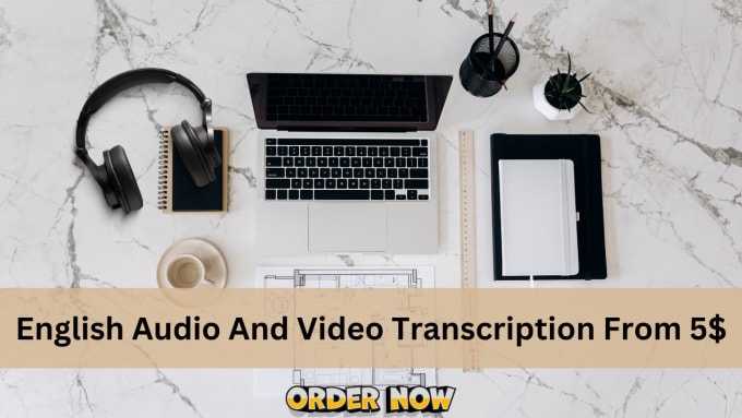 Gig Preview - Do transcription of your audio or video into word or srt