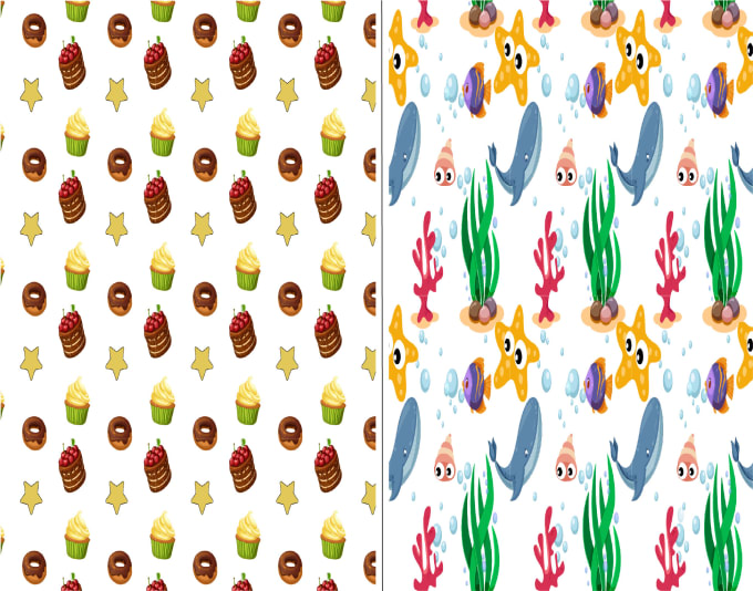 Gig Preview - Design kids seamless pattern for you