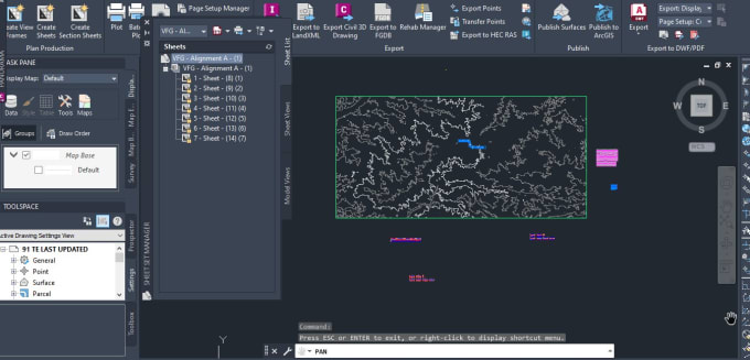 Gig Preview - Design roads, grading, and utilities in autocad and civil 3d professional