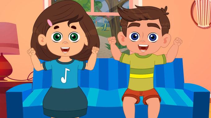 Gig Preview - Create a professional 2d animation for kids