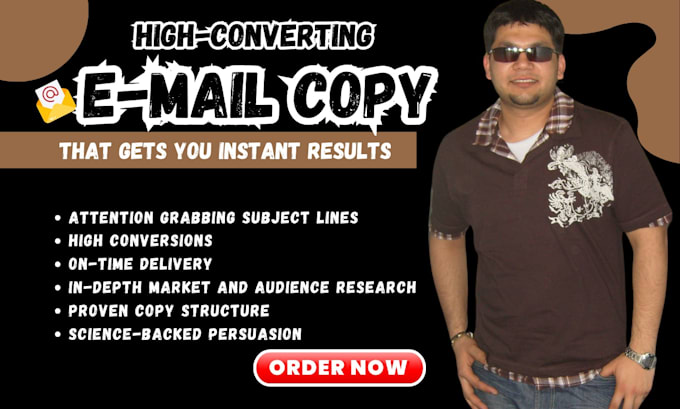 Gig Preview - Do email copywriting for sales email copy that converts