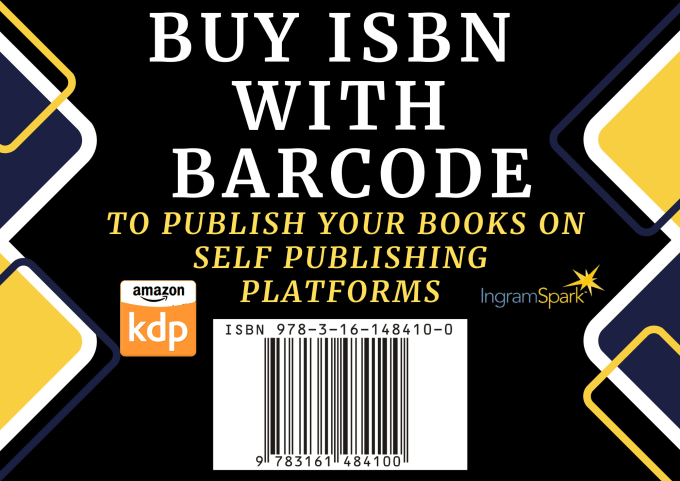 Gig Preview - Provide your own legal isbn number with barcode to publish book