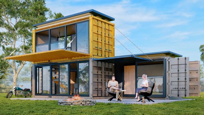 Gig Preview - Design shipping container home, house, shop, restaurant, office, and apartment