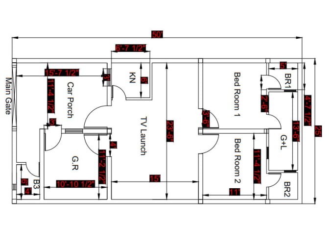 Gig Preview - Draw floor plan on autocad