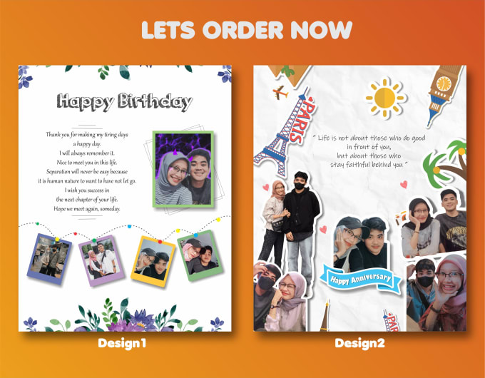 Gig Preview - Make design for birthday gift, anniversary gift, valentine gift etc