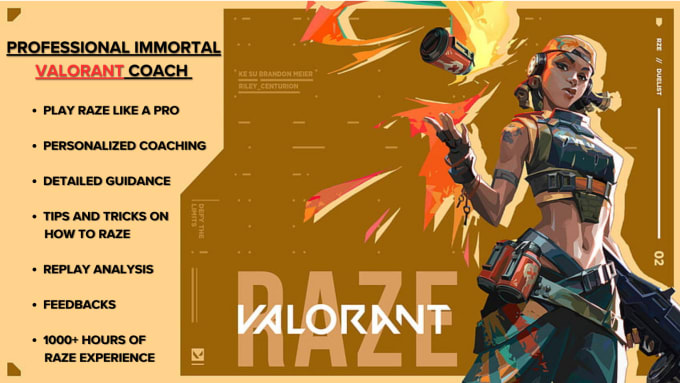 Gig Preview - Teach you the art of raze as an immortal valorant coach