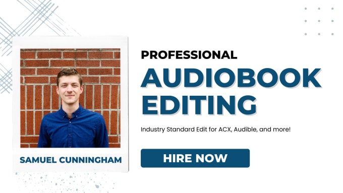 Gig Preview - Edit and master your audiobook to acx standards