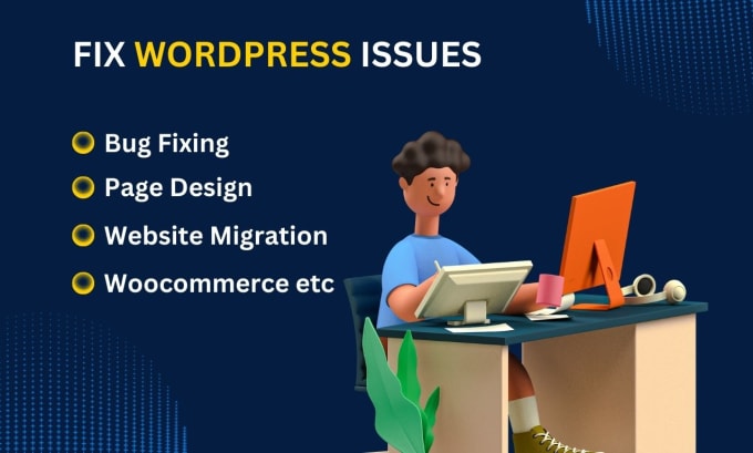 Gig Preview - Fix wordpress errors and PHP laravel bugs or errors