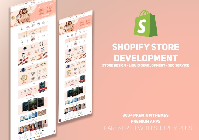 Bestseller - develop custom shopify themes and design your store