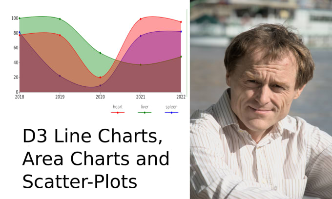 Gig Preview - Create a line chart, area chart or scatter plot using d3