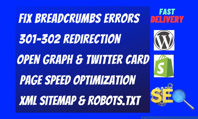 Gig Preview - Fix breadcrumbs errors,301 302 404 redirection twitter card open graph