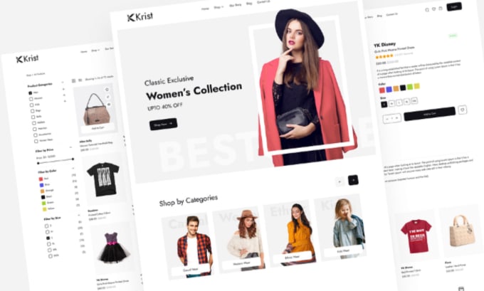 Gig Preview - Create wordpress ecommerce website, woocommerce website