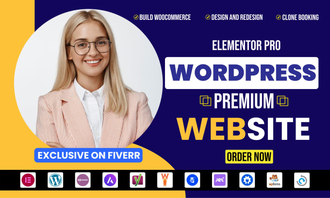 Gig Preview - Do wordpress website development and design, redesign, build ecommerce website