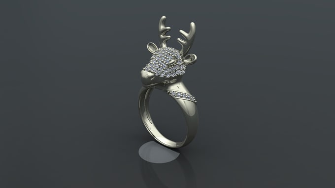 Gig Preview - Create a modern 3d cad jewelry design and render it