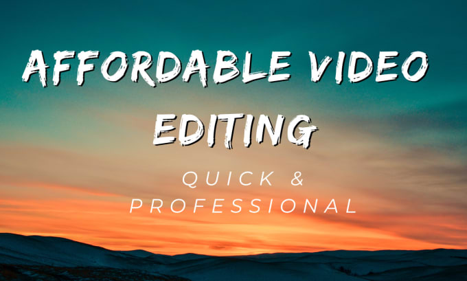 Gig Preview - Do basic or advanced video editing as per your need quickly