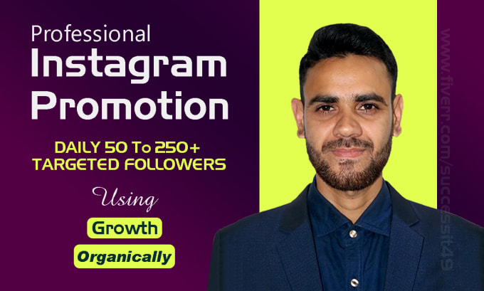 Gig Preview - Do professional instagram growth and promotion organically