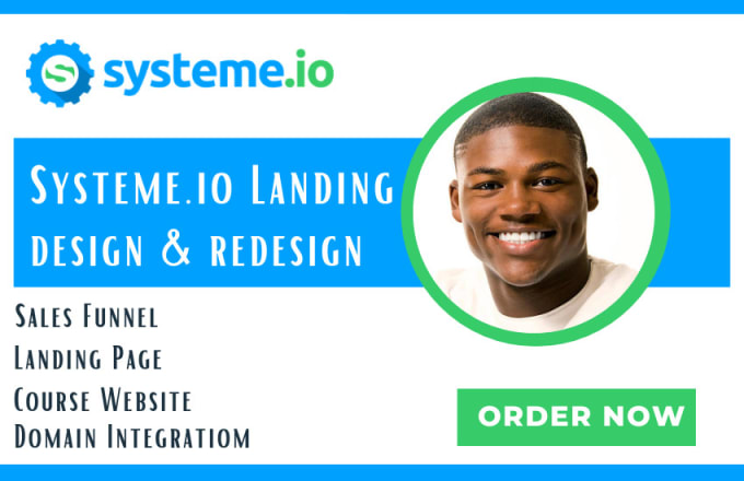 Gig Preview - Create systeme io sales funnel, landing page in systeme io