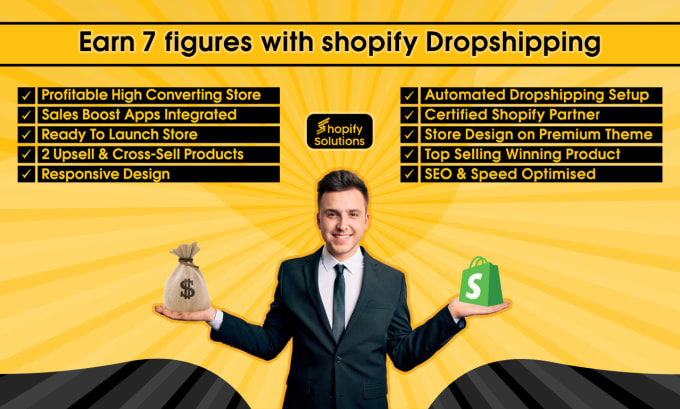 Gig Preview - Create a one product dropshipping store