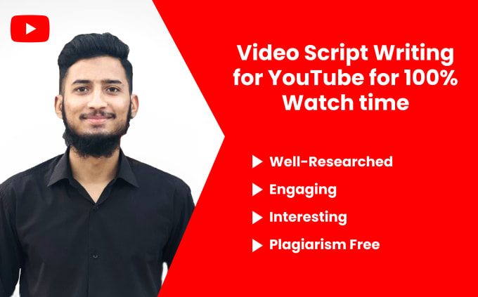 Gig Preview - Do video script writing for youtube channel