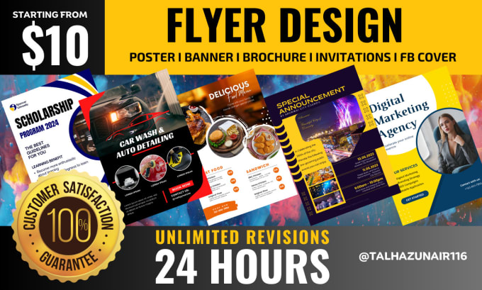 Gig Preview - Design a flyer, bifold, trifold, brochure, or poster using canva in 24 hours