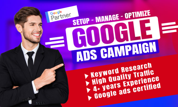 Gig Preview - Setup and manage google ads adwords PPC performance max campaign