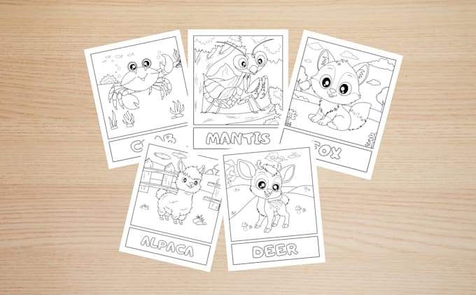 Gig Preview - Draw custom coloring book for amazon kdp