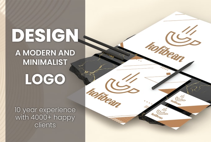 Gig Preview - Design a modern and minimalist logo for your brand