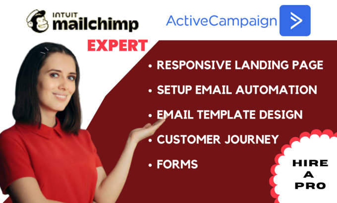 Gig Preview - Do mailchimp email marketing, customer journey, and activecampaign automation