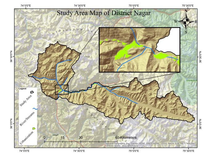 Gig Preview - Make best gis maps for you in arcmap, qgis