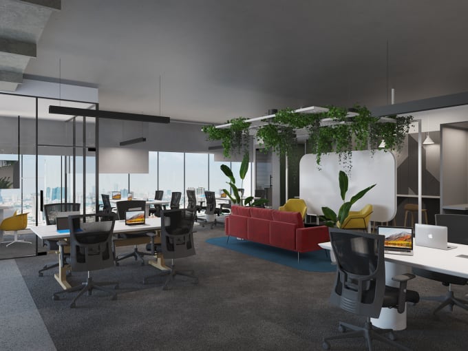 Gig Preview - Create interior 3d renderings of offices