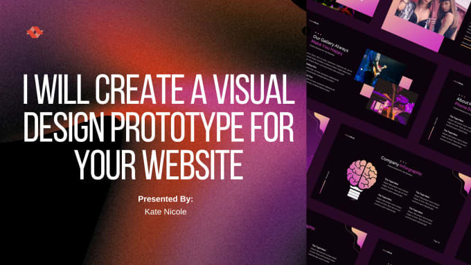 Gig Preview - Create a visual design prototype for your website