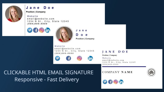 Gig Preview - Create a responsive HTML email signature