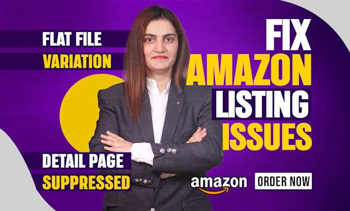 Gig Preview - Fix amazon listing issues, amazon variation, suppressed listing errors