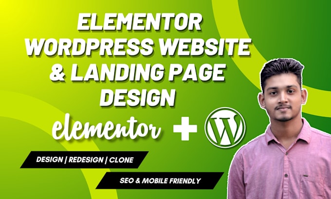 Gig Preview - Professional elementor wordpress website, and landing page design