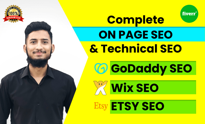 Gig Preview - Do onpage seo for godaddy, wix, and etsy