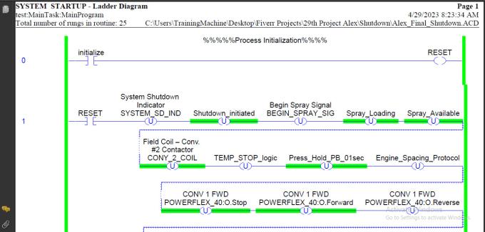 Gig Preview - Program powerflex 40 vfd based conveyers