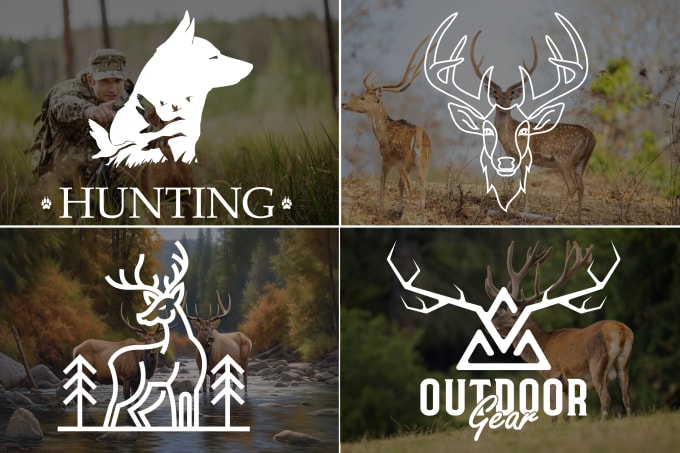 Gig Preview - Design modern hunting outdoor hiking camping mountain logo