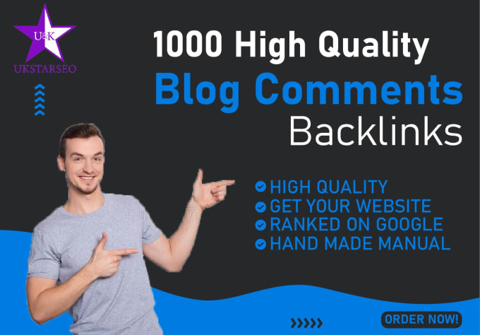 Gig Preview - Provide high quality blog comment backlinks to boost your websites SEO