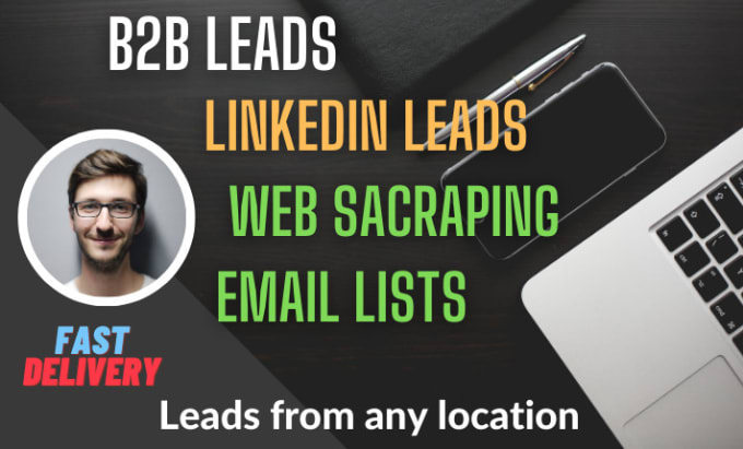 Gig Preview - Do b2b lead generation email finding  and data collection