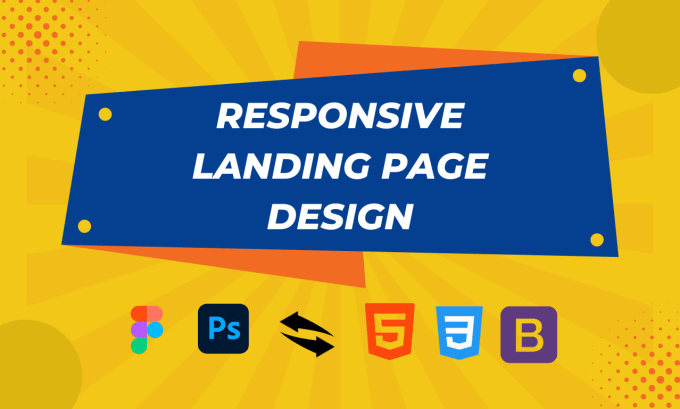 Gig Preview - Convert responsive landing page, sales page with html, css