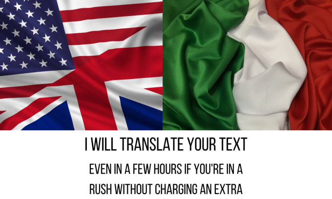 Gig Preview - Translate any text from english to italian