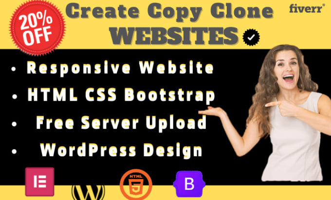 Gig Preview - Copy clone website and develop all types of websites