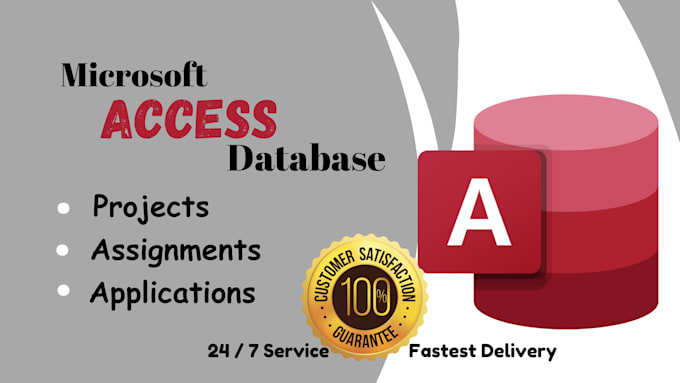 Gig Preview - Do your microsoft access database application and assignment