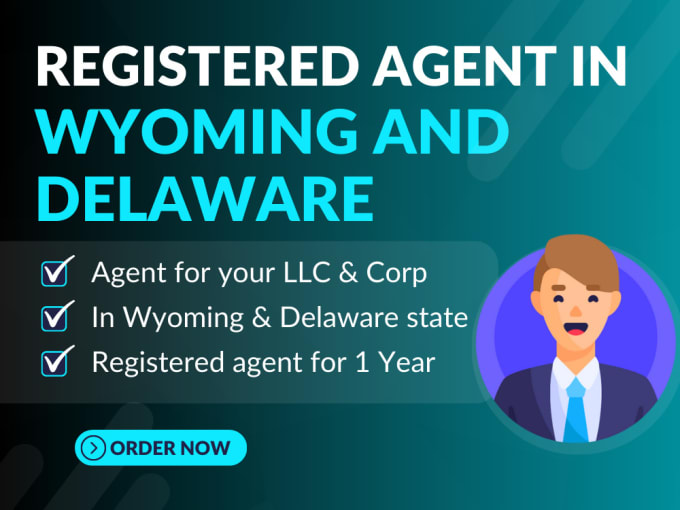 Gig Preview - Be your registered agent in delaware or wyoming