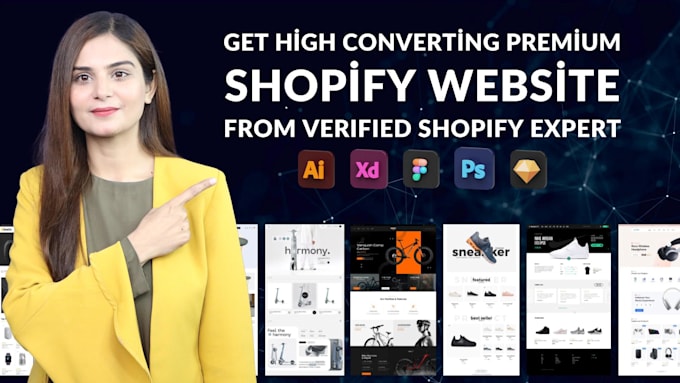 Gig Preview - Our agency will design redesign minimal branded shopify store, shopify website as shopify expert